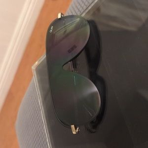 QUAY AUSTRALIA EMPIRE BIG SHIELD BLACKOUT SUNGLASSES J.LO COLLAB SOLD OUT